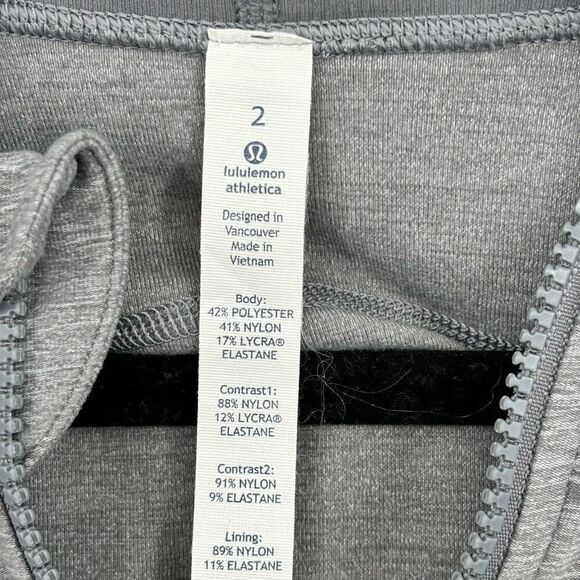 Lululemon Daily Practice Jacket Heathered Slate Size 2 - Picture 4 of 11
